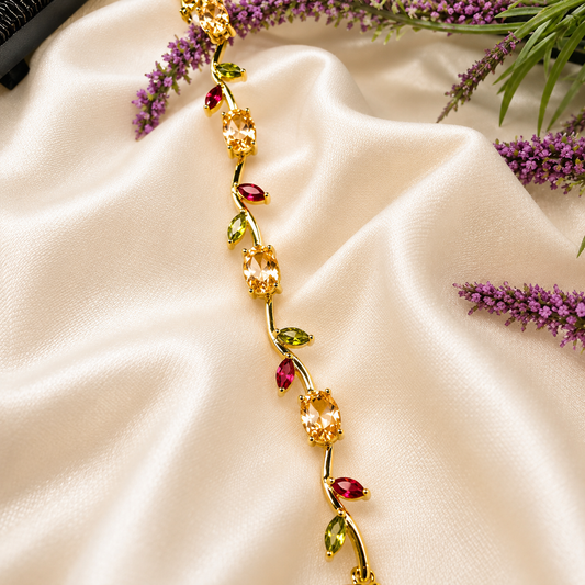 Autumn Vine Crystal Bracelet