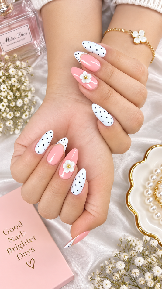 Blush Daisy Polka