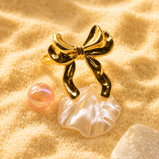 Golden Bow Ring