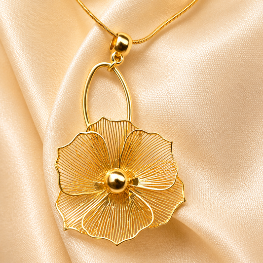 Golden Bloom Statement Earrings