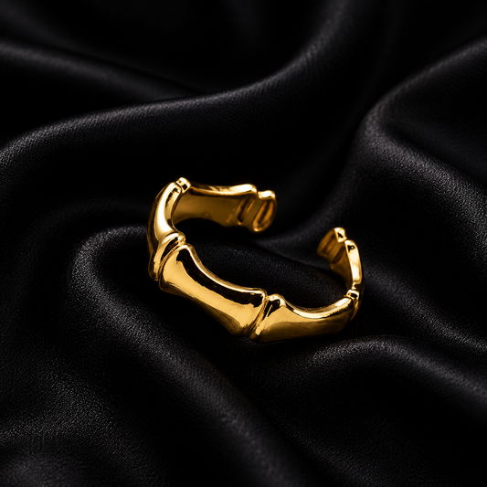 Golden Bamboo Ring
