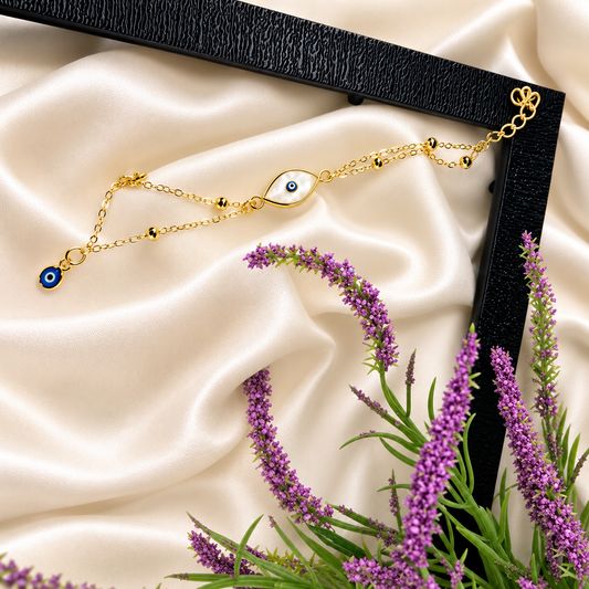 Golden Guardian Evil Eye bracelet