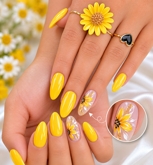 Sunflower Bliss Nails