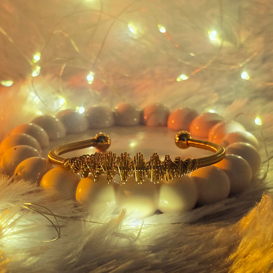 Spiral Golden Cuff