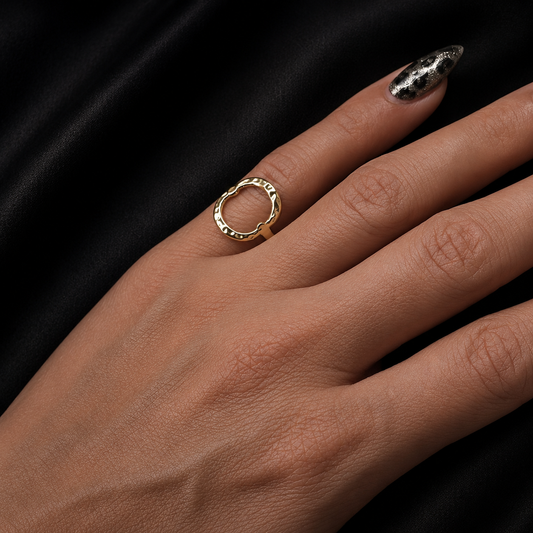 Golden Orbit Ring