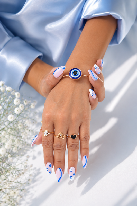 Blue Nazar Nails