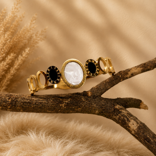 Roman Pearl Eclipse Cuff