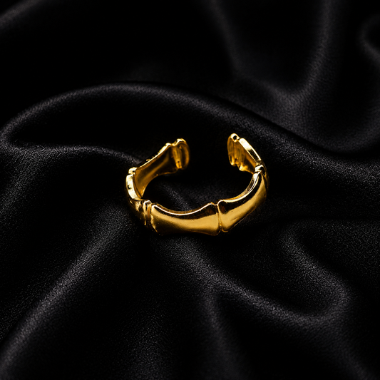 Golden Bamboo Ring
