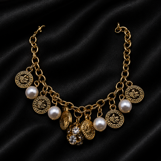 Golden Empress Charm Bracelet