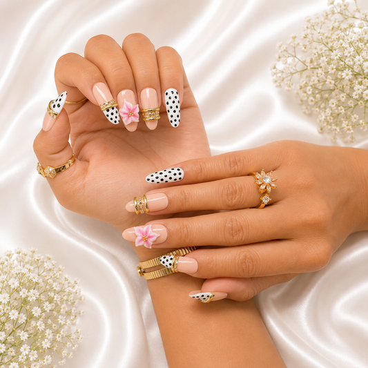 Blush Blossom Polka Luxe