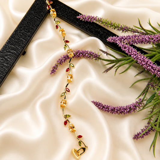 Autumn Vine Crystal Bracelet