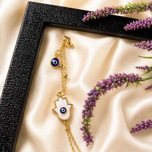 Mystic Hamsa Evil Eye Bracelet