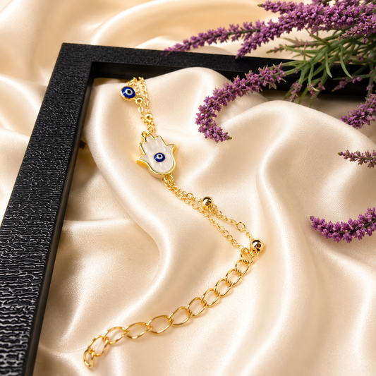 Mystic Hamsa Evil Eye Bracelet