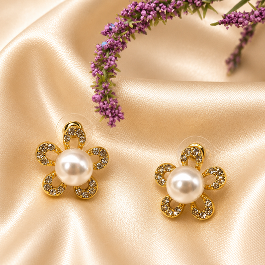 Pearl Blossom Earrings