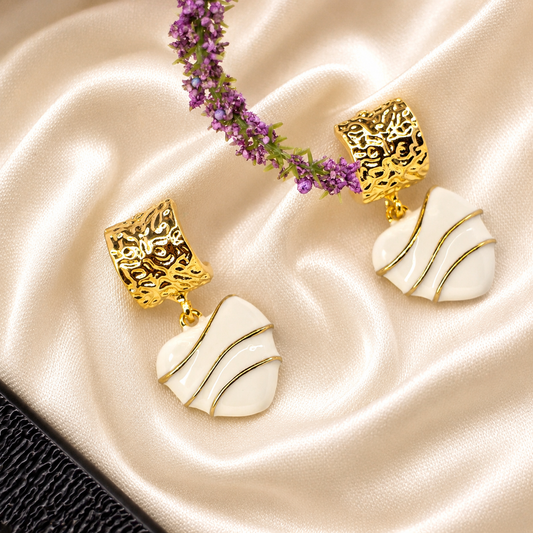 Ivory Wave Earrings