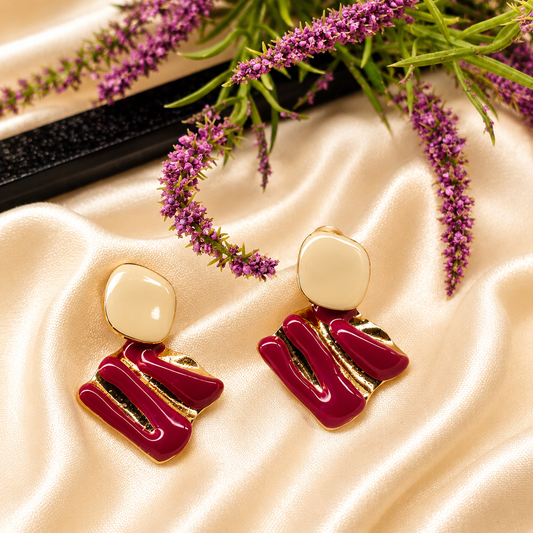 Ruby Ripple Earrings