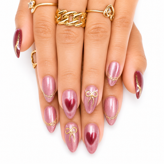 Sweetheart Glow Nails