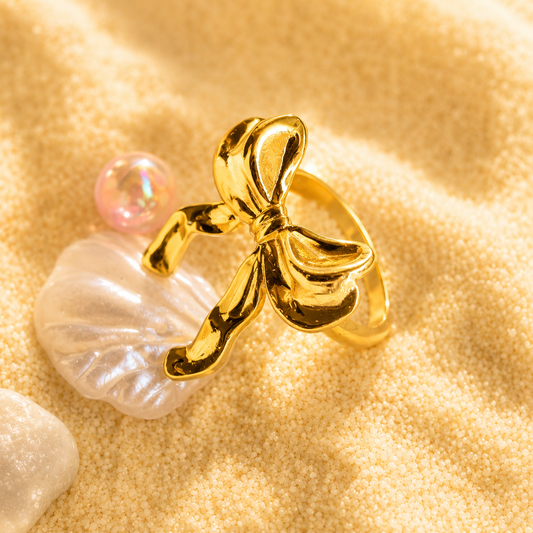 Golden Bow Ring