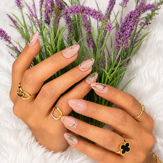 Celestial Blush Nails