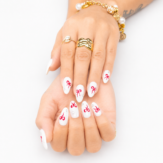 Coquette Bow Nails