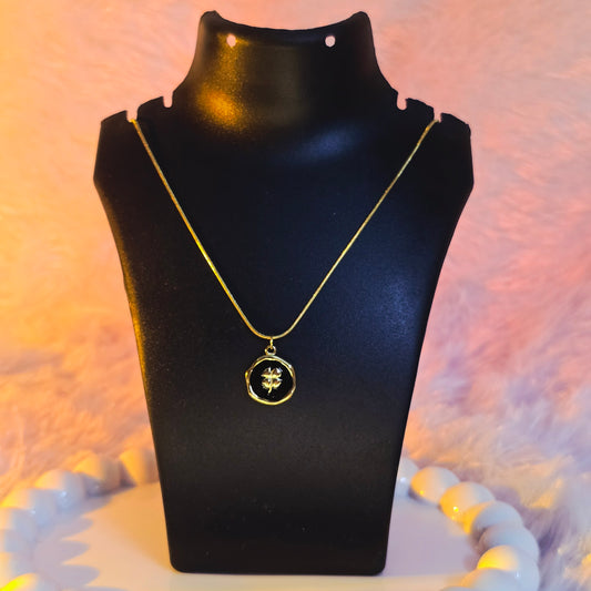Midnight Clover Charm