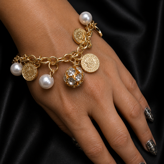 Golden Empress Charm Bracelet