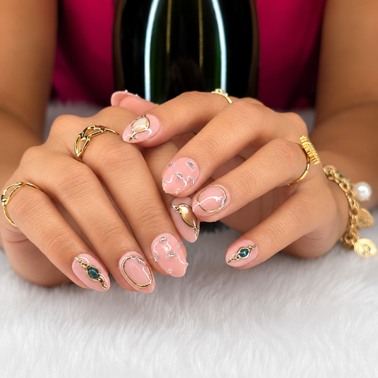 Celestial Blush Nails