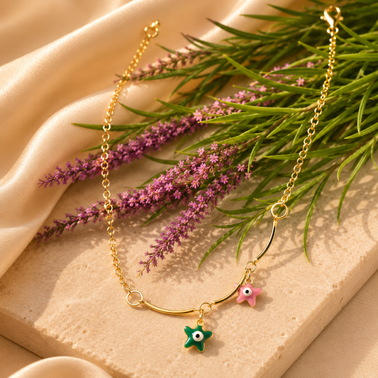 Colourful Evil Butterfly Anklet