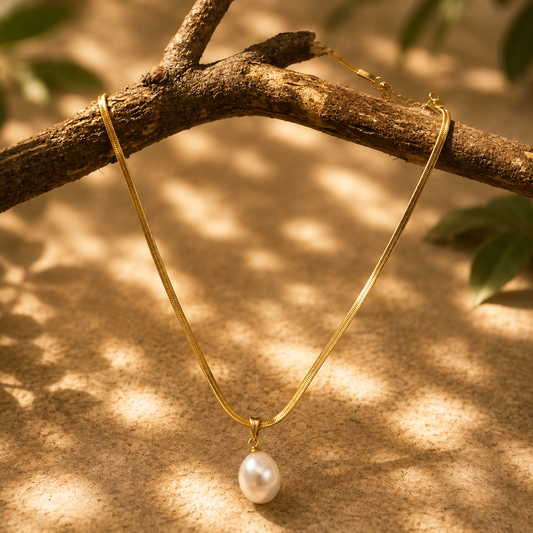 Pearl Drop Elegance Necklace