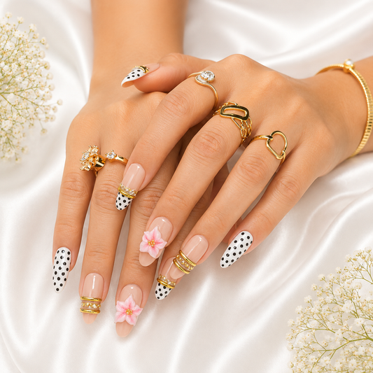 Blush Blossom Polka Luxe
