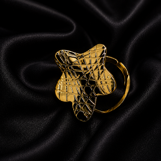 Golden Butterfly Ring