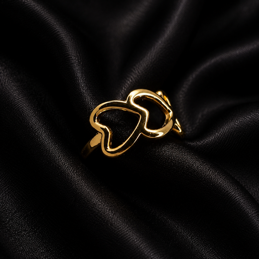 Twin Hearts Ring