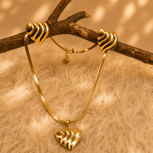Golden Heart Harmony Jewelry